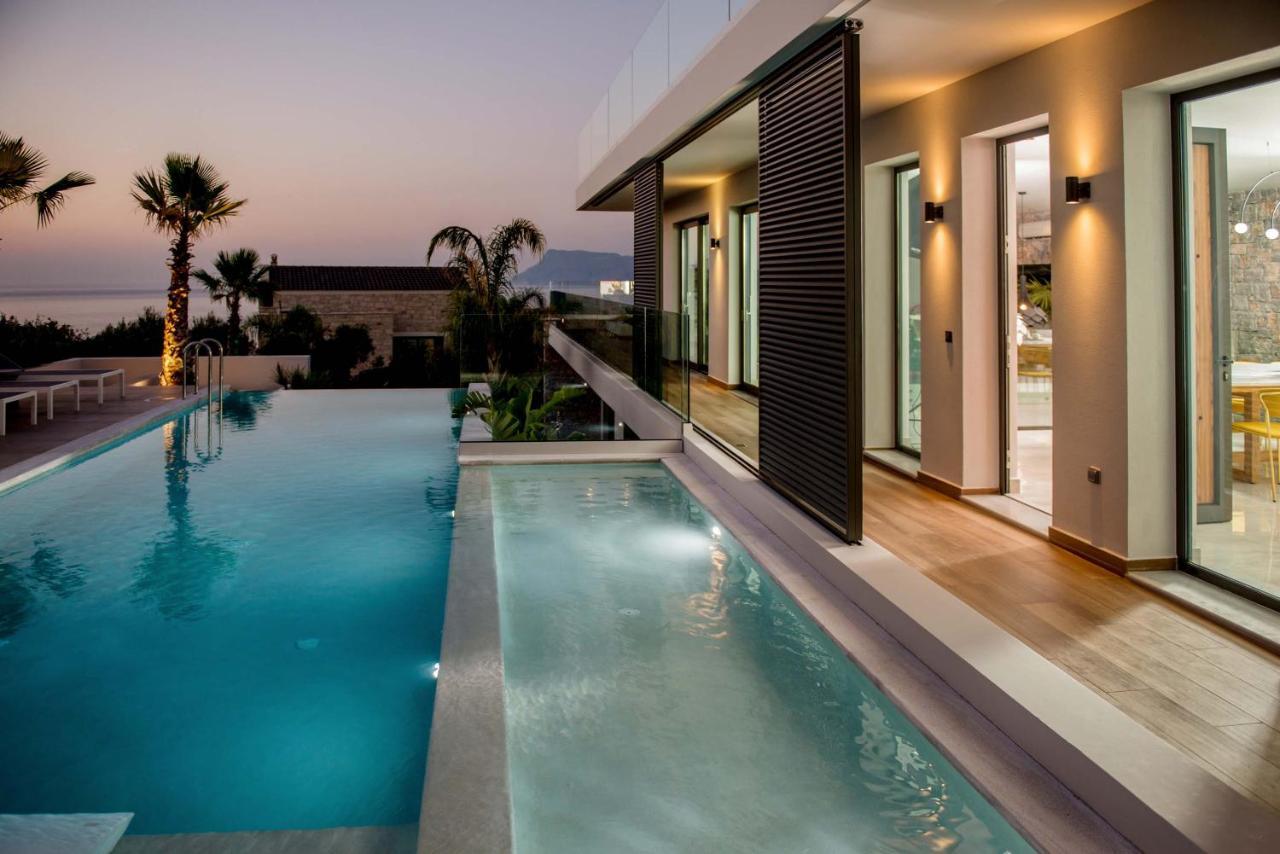 קיסאמוס Villa Lydia I Superb Views, Two Pools, Next To The City מראה חיצוני תמונה